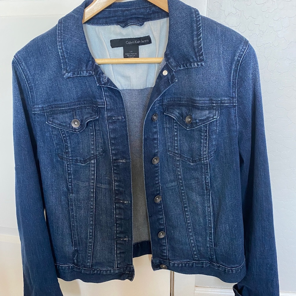 Denim jacket by Calvin Klein size large